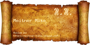 Meitner Mike névjegykártya